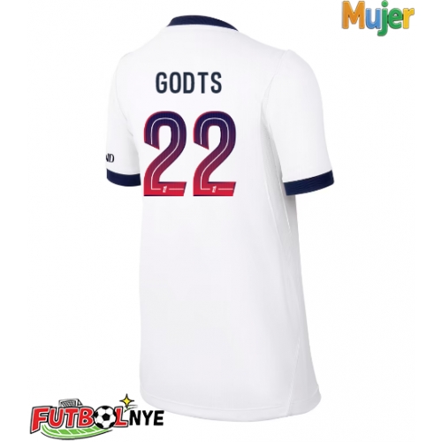 Camiseta Paris Saint-Germain Mika Godts #22 Visitante Equipación para mujer 2026-27 manga corta
